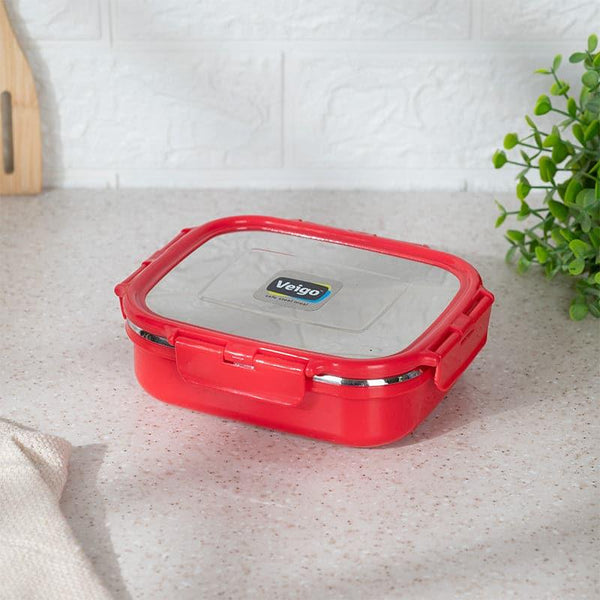 Tiffin Box & Storage Box - Happy Heat Lunch Box (Red) - 630 ML