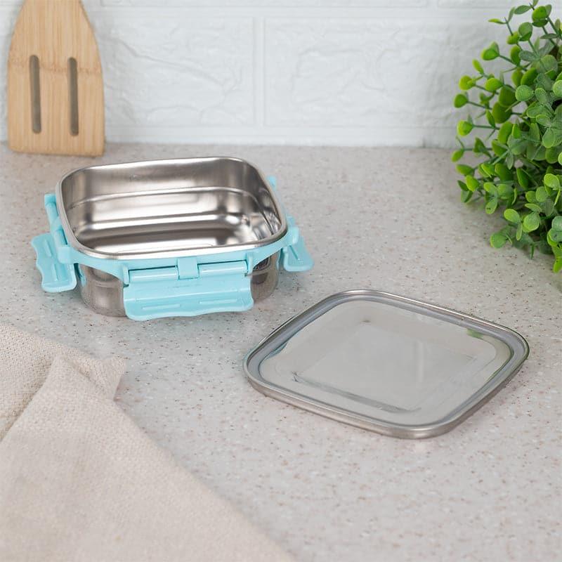 Tiffin Box & Storage Box - Hotserve Stainless Steel Lunch Box (Cyan) - 450 ML