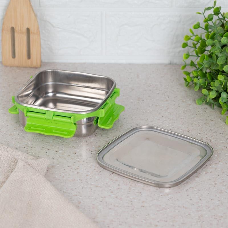 Tiffin Box & Storage Box - Hotserve Stainless Steel Lunch Box (Green) - 450 ML