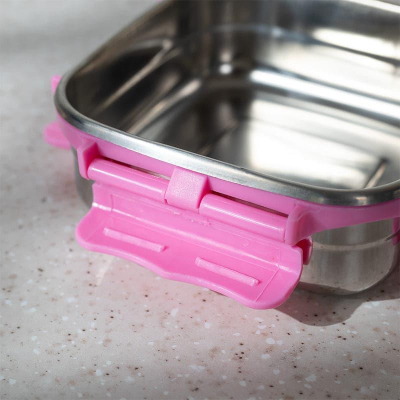 Tiffin Box & Storage Box - Hotserve Stainless Steel Lunch Box (Pink) - 450 ML