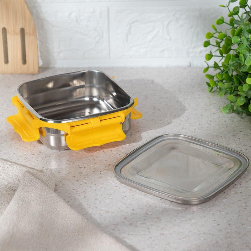 Buy Hotserve Stainless Steel Lunch Box (Yellow) - 450 ML Tiffin Box & Storage Box from Vaaree