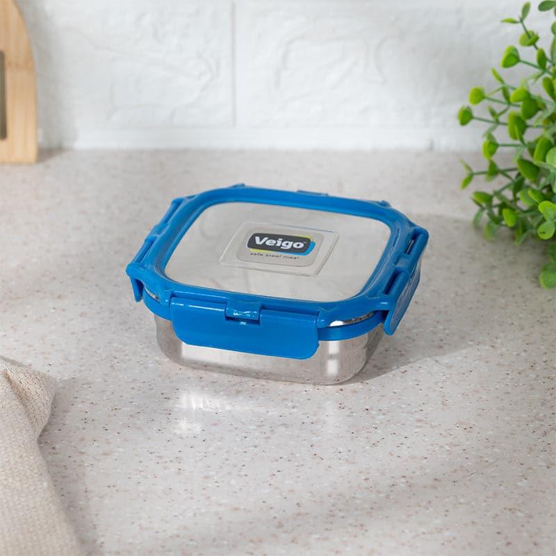 Tiffin Box & Storage Box - Hotspot Airtight Lunch Box (Dark Blue) - 330 ML