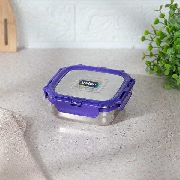 Tiffin Box & Storage Box - Hotspot Airtight Lunch Box (Violet) - 330 ML