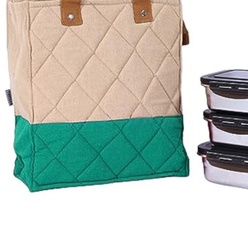 Tiffin Box & Storage Box - Hunger Pack Lunch Combo (Green) - Set Of Four