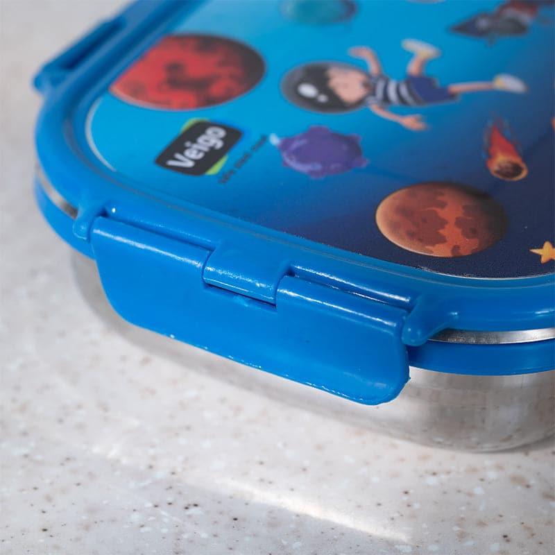 Tiffin Box & Storage Box - Jungle Holly Blue Lunch Box (950/180 ML) - Two Piece Set