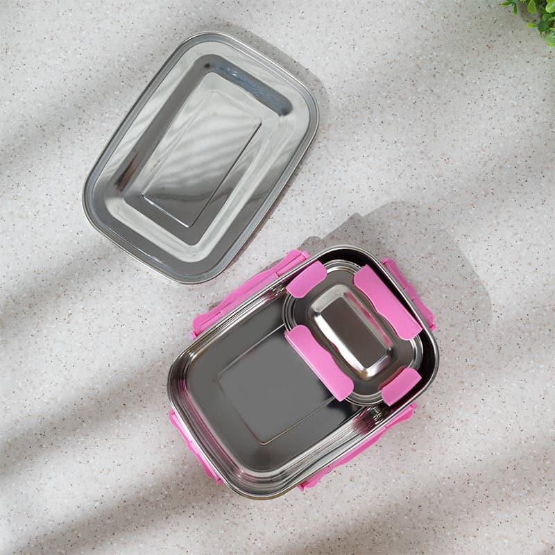 Buy Ligo Pink Lunch Box (950/200 ML) - Two Piece Set Tiffin Box & Storage Box from Vaaree