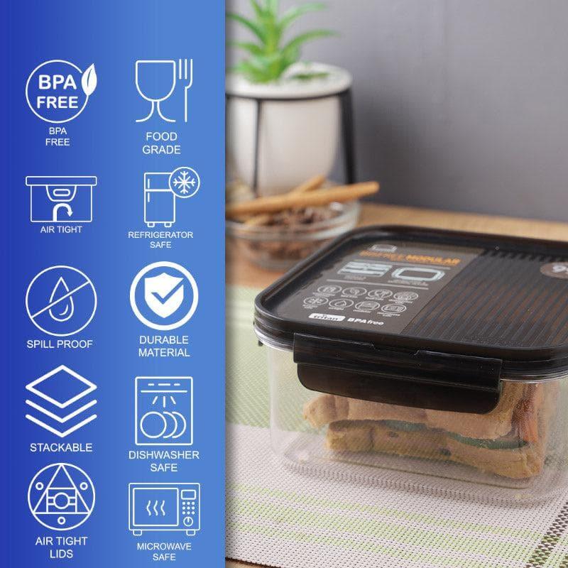 Tiffin Box & Storage Box - Mealmagic Square Lunch Box - 1000 ML