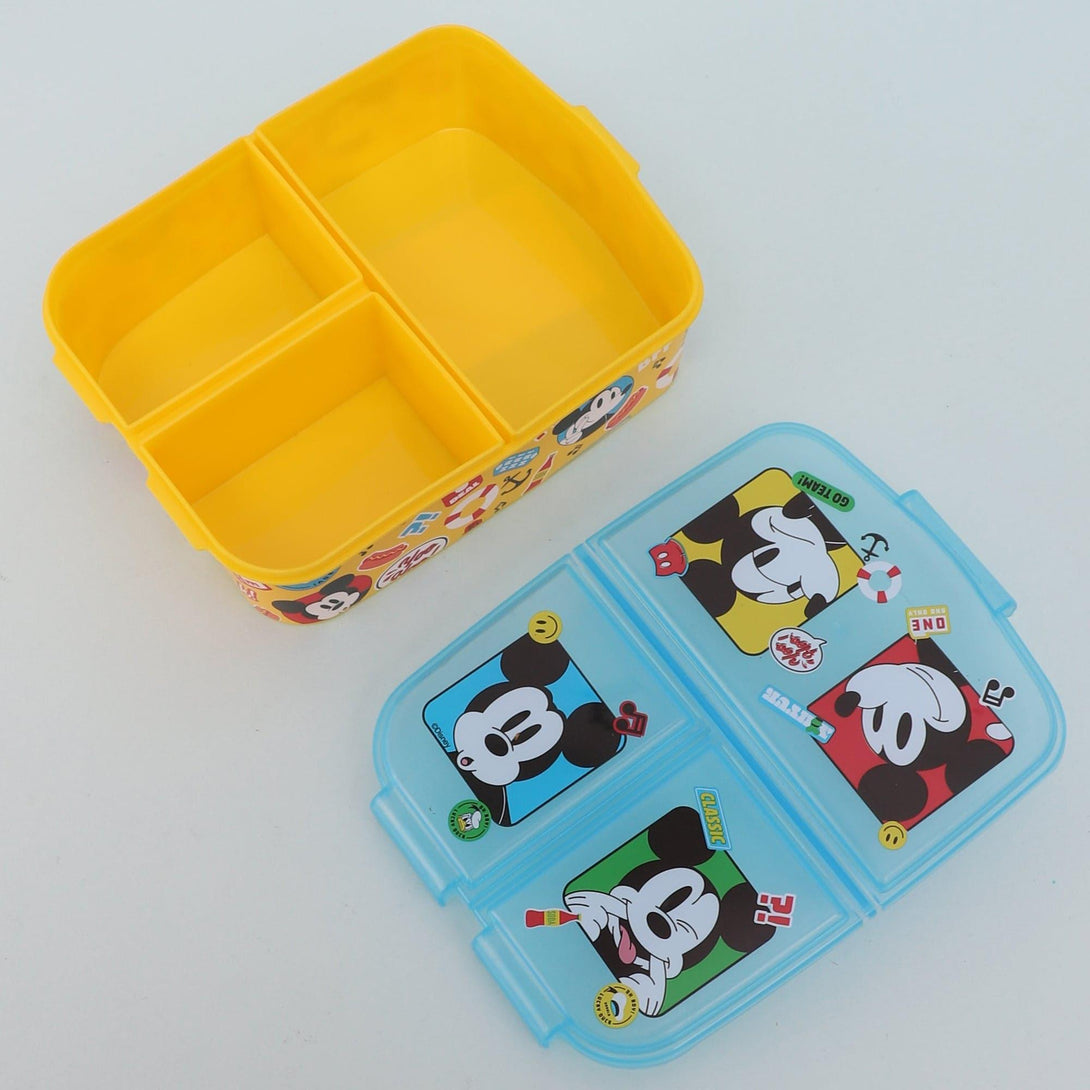 Tiffin Box & Storage Box - Mickey Clubhouse Lunch Box With Compartments - 390 ML