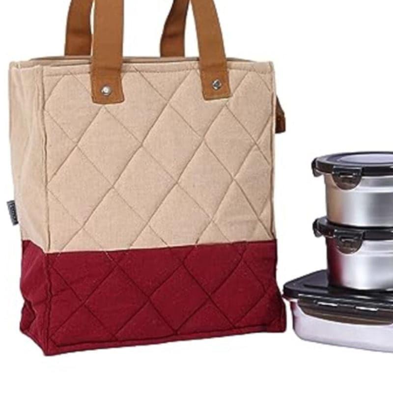 Tiffin Box & Storage Box - Midday Munchie Lunch Combo (Red) - Set Of Four