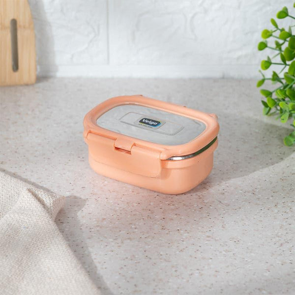 Tiffin Box & Storage Box - Savory Sam Insulated Lunch Box (Peach) - 180 ML