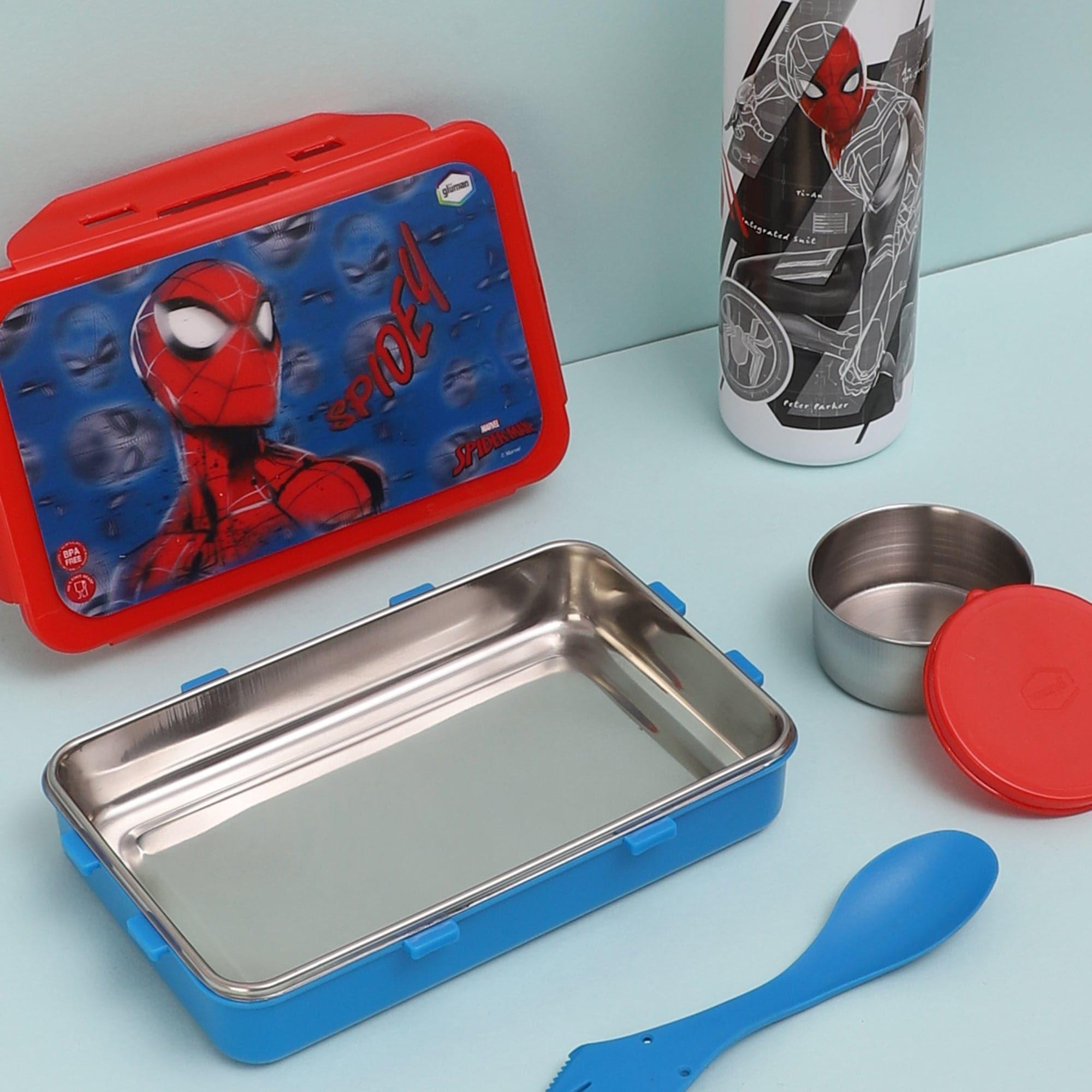 Buy Spider Saviour Lunch Box 700 ML With 600 ML Water Bottle - Two Piece Set Tiffins & Lunch Box from Vaaree