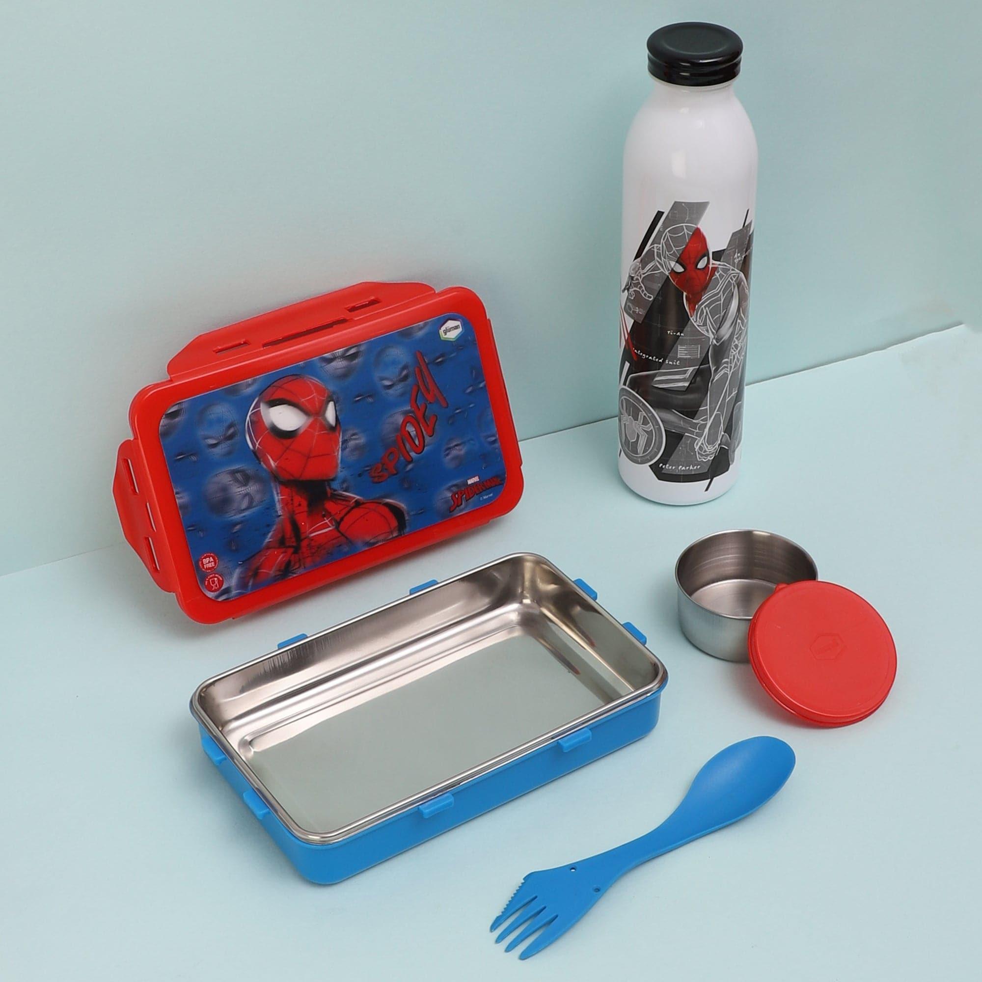 Buy Spider Saviour Lunch Box 700 ML With 600 ML Water Bottle - Two Piece Set Tiffins & Lunch Box from Vaaree