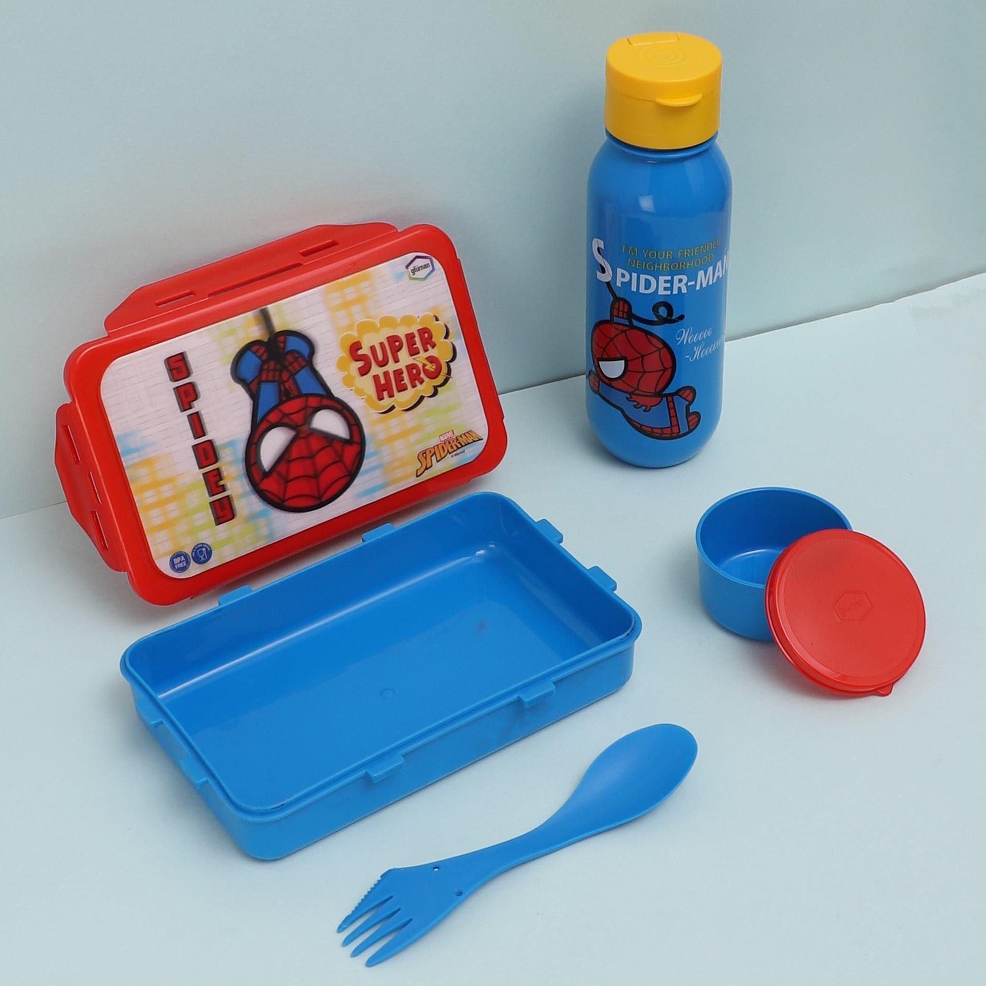 Buy Spidey Kid Lunch Box 700 ML With 600 ML Water Bottle - Two Piece Set Tiffins & Lunch Box from Vaaree