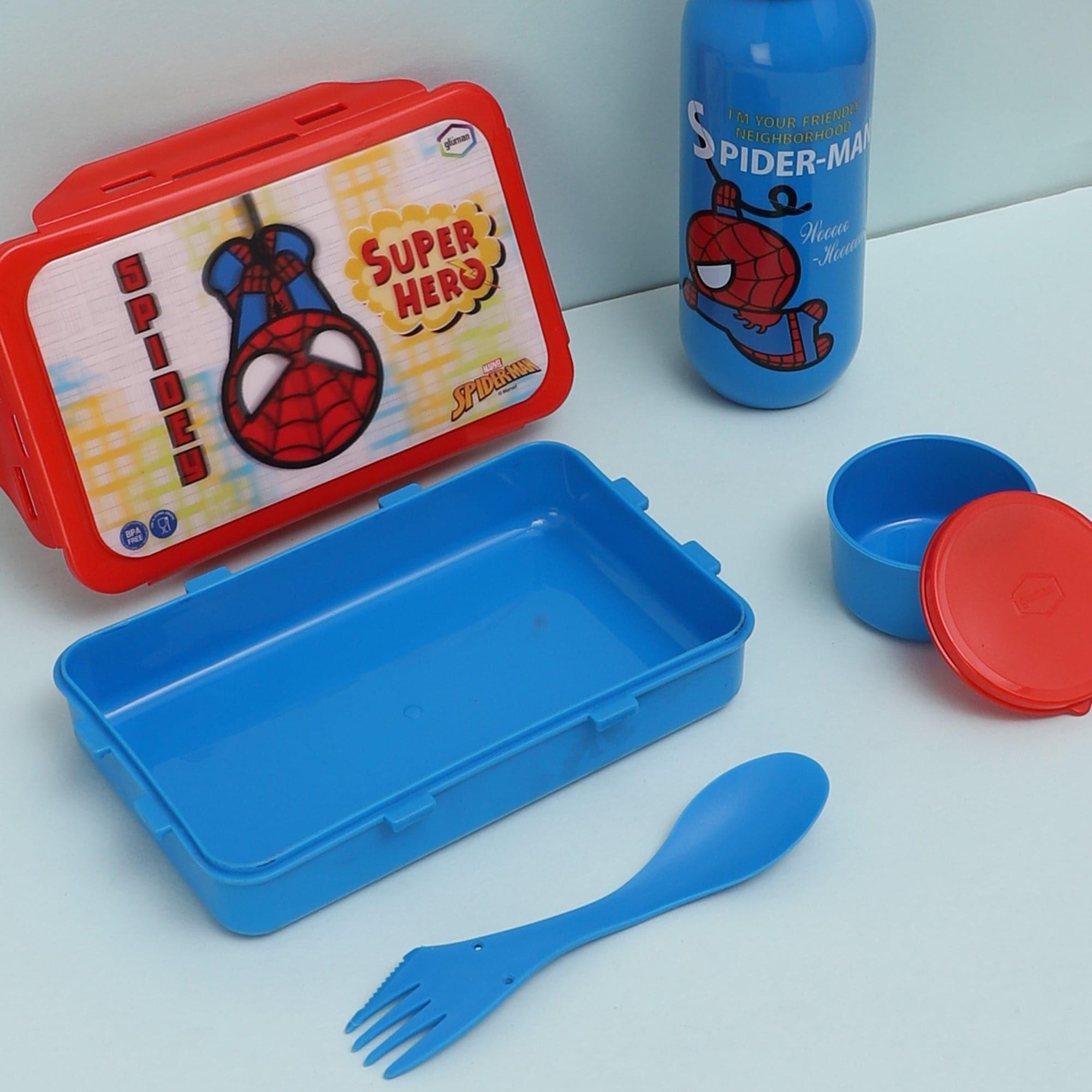 Buy Spidey Kid Lunch Box 700 ML With 600 ML Water Bottle - Two Piece Set Tiffins & Lunch Box from Vaaree