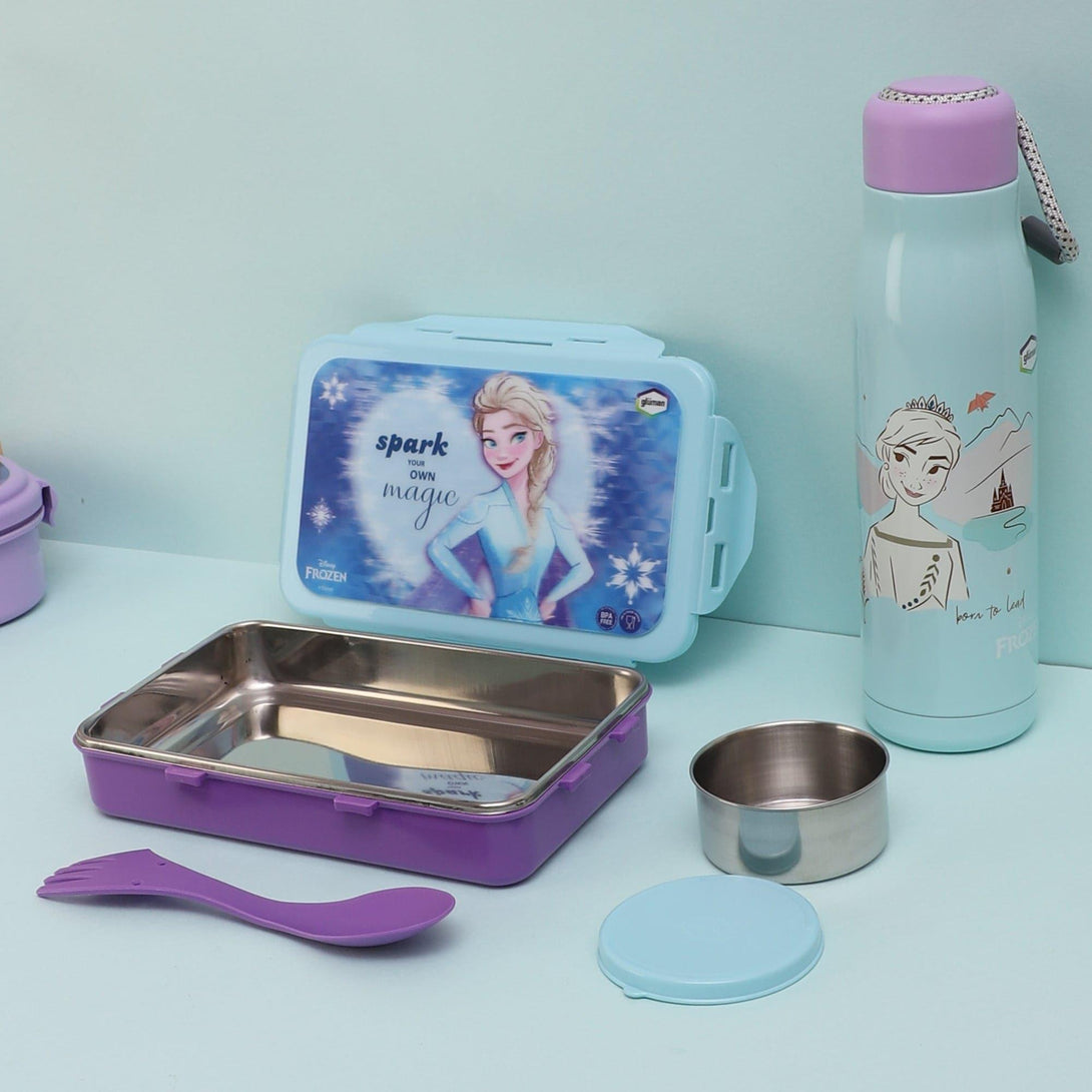 Tiffins & Lunch Box - Stacy Lunch Box 700 ML With 600 ML Water Bottle - Two Piece Set