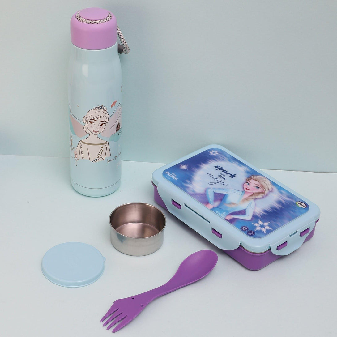 Tiffins & Lunch Box - Stacy Lunch Box 700 ML With 600 ML Water Bottle - Two Piece Set