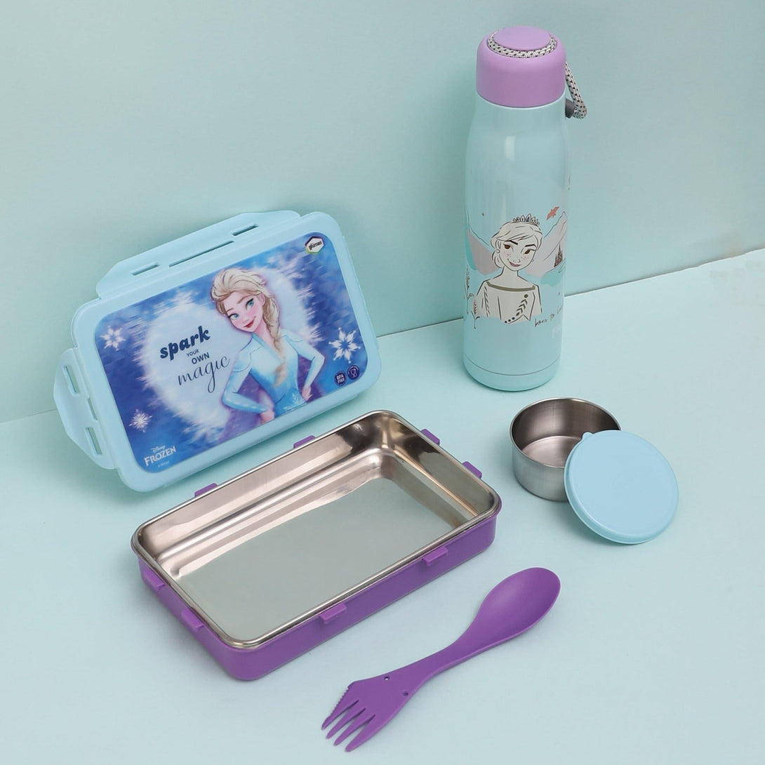 Tiffins & Lunch Box - Stacy Lunch Box 700 ML With 600 ML Water Bottle - Two Piece Set