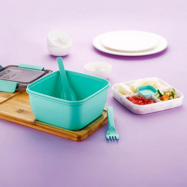 Tiffin Box & Storage Box - Taste Lock Lunch Box (1400 ML) - Turquoise