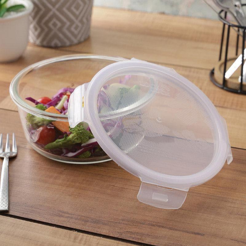 Tiffin Box & Storage Box - Timpo Round Borosilicate Lunch Box - 950 ML