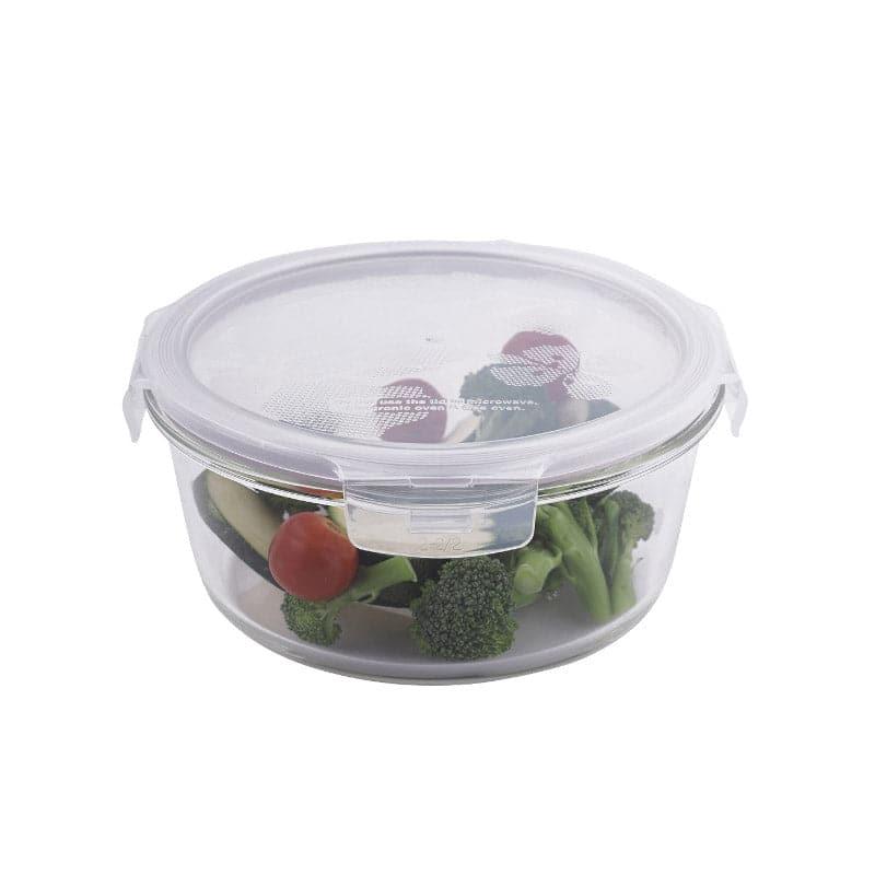 Tiffin Box & Storage Box - Timpo Round Borosilicate Lunch Box - 950 ML