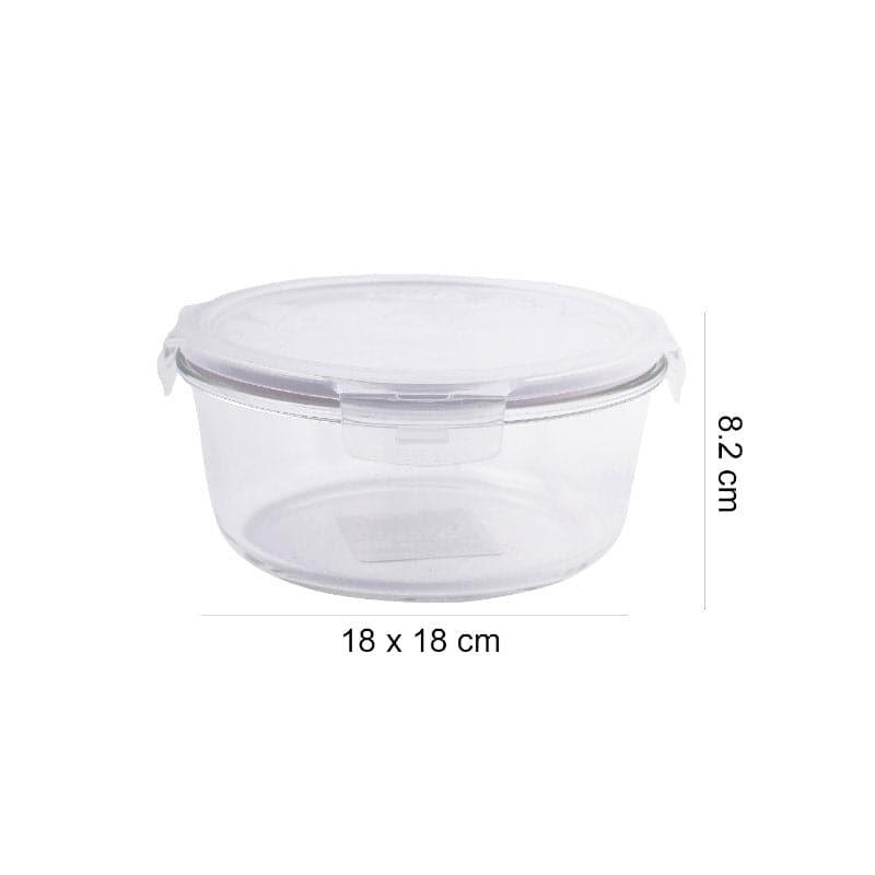 Tiffin Box & Storage Box - Timpo Round Borosilicate Lunch Box - 950 ML