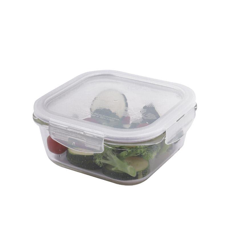 Tiffin Box & Storage Box - Timpo Square Borosilicate Lunch Box - 470 ML