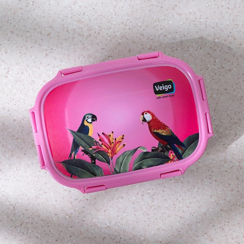 Buy Tropic Trove Red Lunch Box (950/180 ML) - Two Piece Set Tiffin Box & Storage Box from Vaaree