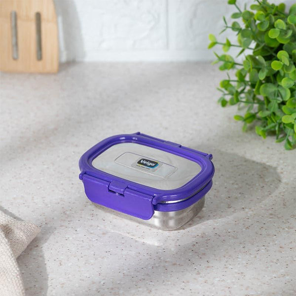 Tiffin Box & Storage Box - Yum Lock Insulated Lunch Box (Violet) - 180 ML