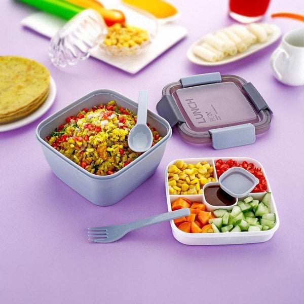 Tiffins & Lunch Box - Taste Lock Lunch Box (1400 ML) - Grey