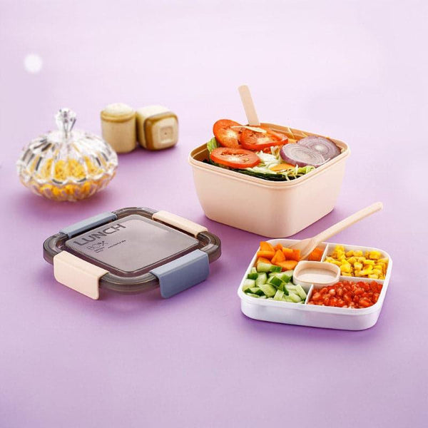 Tiffins & Lunch Box - Taste Lock Lunch Box (1400 ML) - Peach