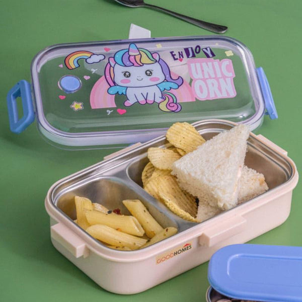 Tiffins & Lunch Box - Unicorn Blink Kids Lunch Box With Container & Spoon - 700 ML