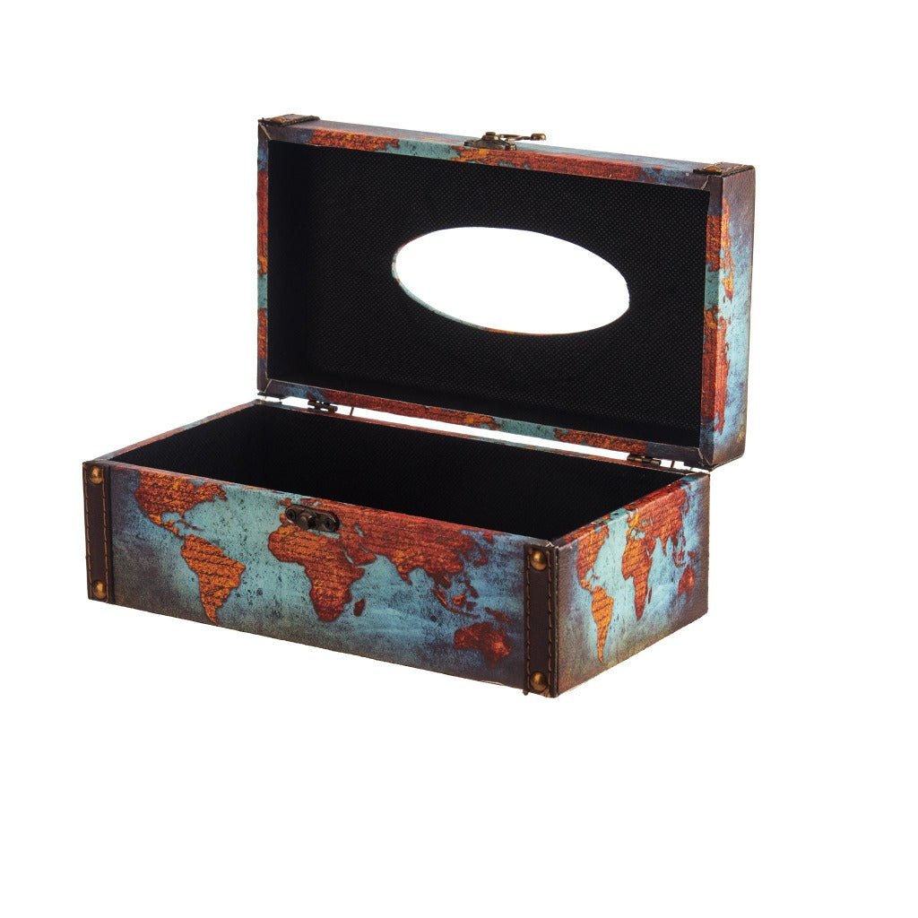 Buy World Map Tissue Box Tissue Holder from Vaaree