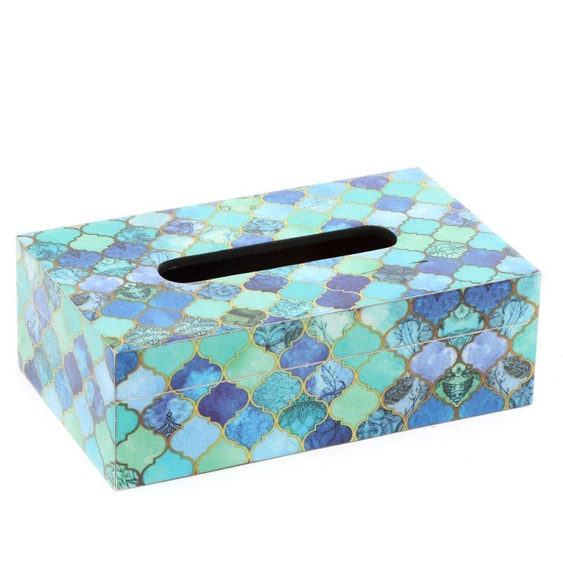 Buy Tissue Holder - Blue Dew Tissue Box at Vaaree online