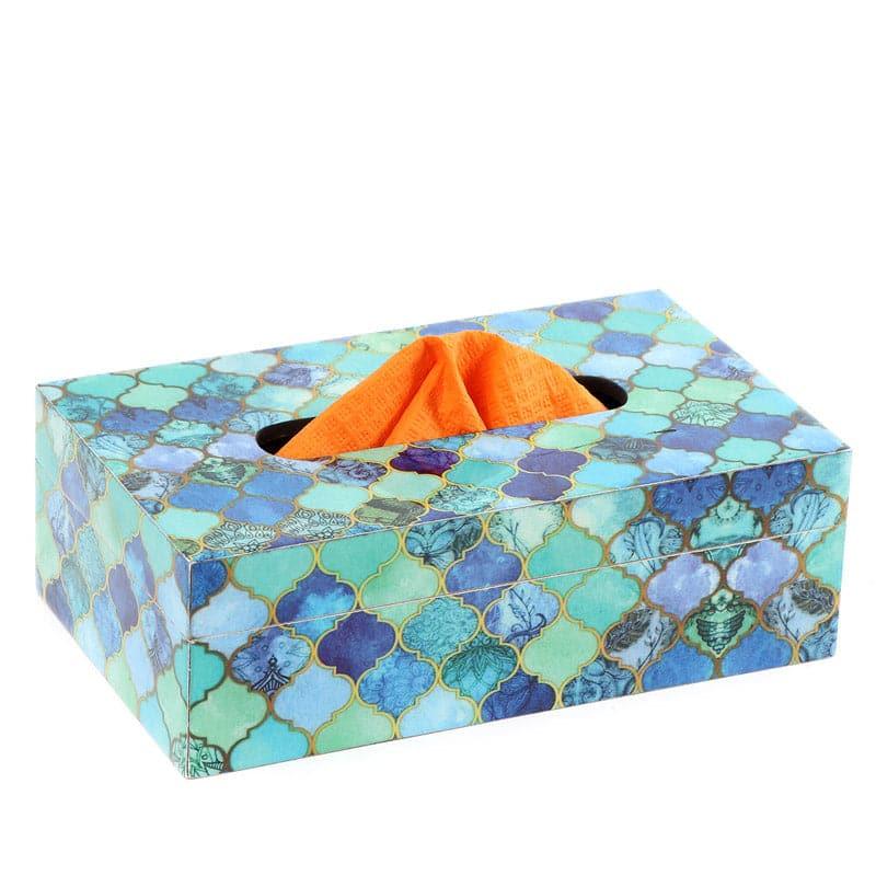 Buy Tissue Holder - Blue Dew Tissue Box at Vaaree online
