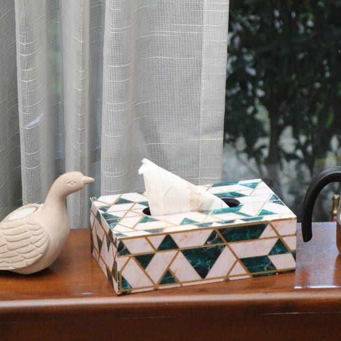 Buy Nava Geometric Tissue Box Tissue Holder from Vaaree