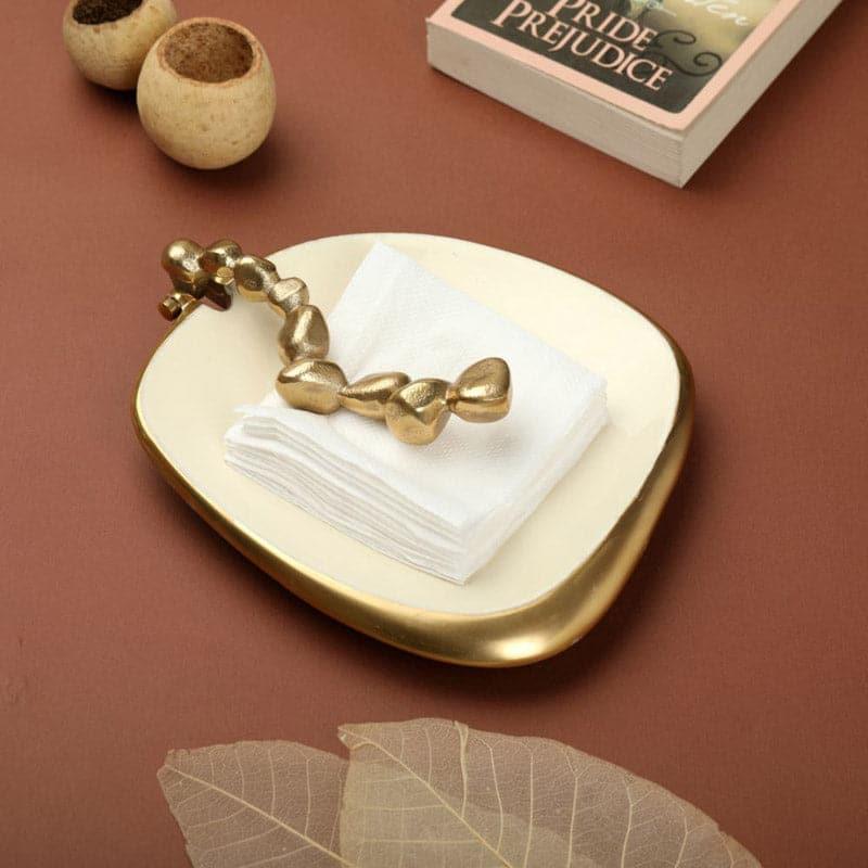 Tissue Holder - Neva Napkin Holder - Gold