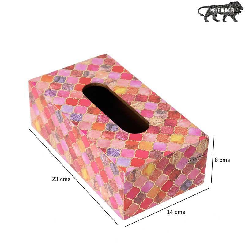 Tissue Holder - Pink Seher Tiles Tissue Box