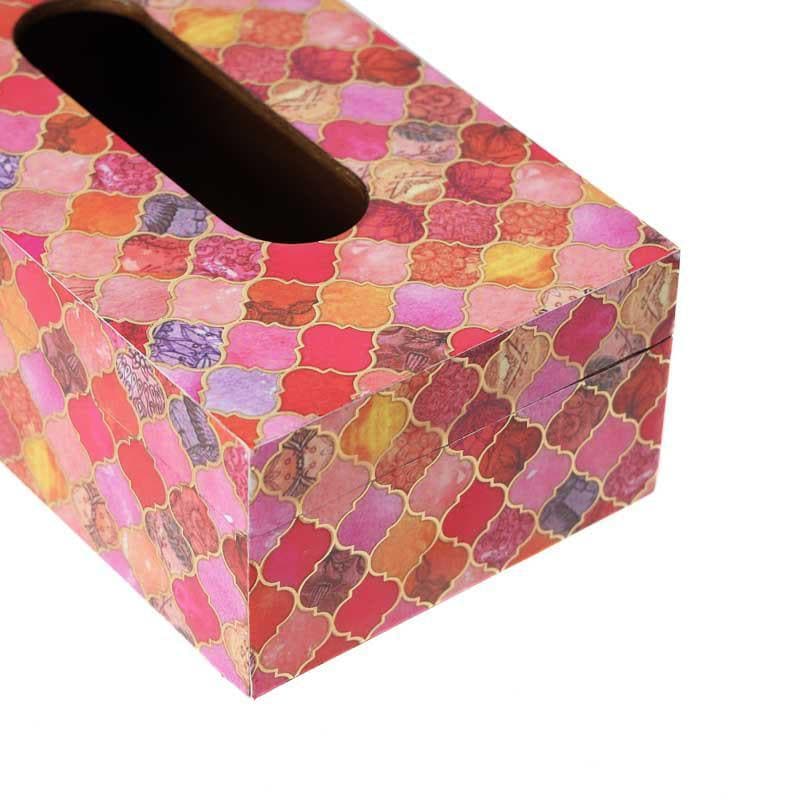 Tissue Holder - Pink Seher Tiles Tissue Box