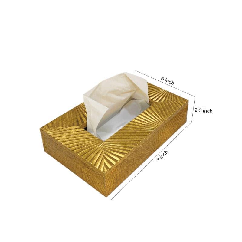 Tissue Holder - Stripe Stride Tissue Box - Amber