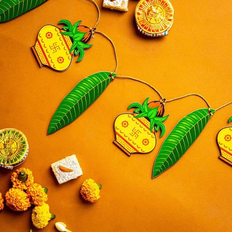 Buy Kalash And Mango Leaf Festive Toran Toran from Vaaree