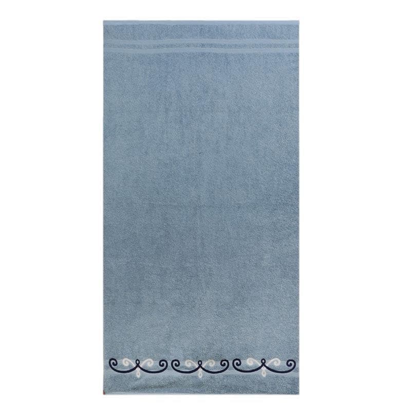 Buy Aqua Ripple Towel (Blue Grey) - Set Of Eight Towel Sets from Vaaree