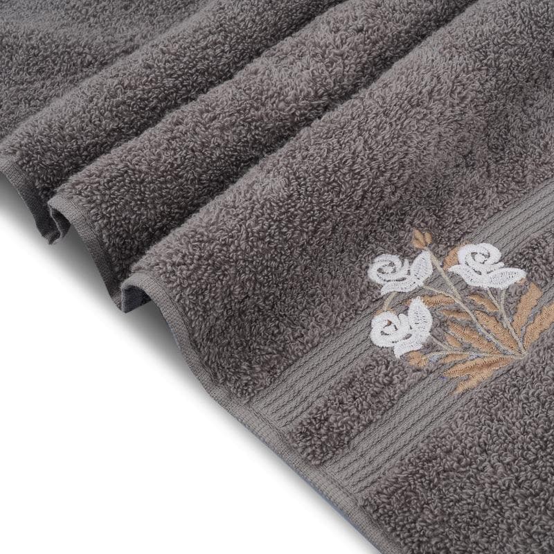 Buy Bloomsake Towel (Slate) - Set Of Eight Towel Sets from Vaaree