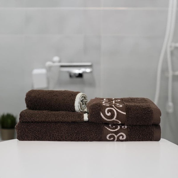 Buy Charmchic Bath Towel (Black) - Four Piece Set Towel Sets from Vaaree