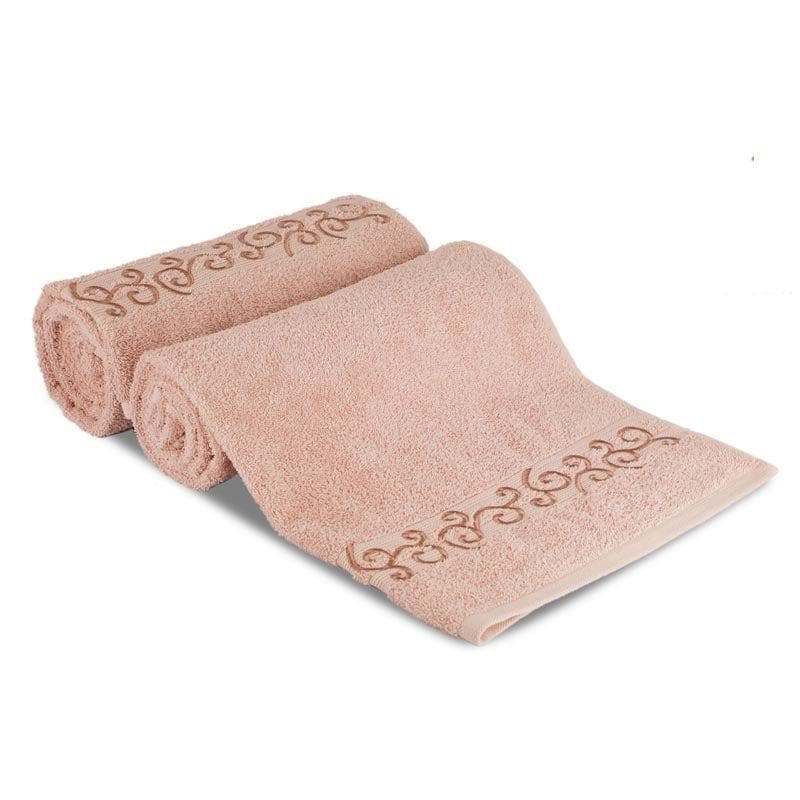 Buy Charmchic Bath Towel (Peach) - Set Of Eight Towel Sets from Vaaree