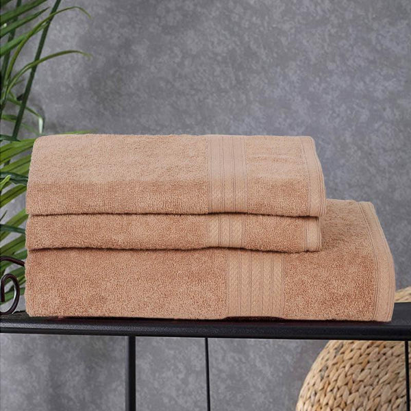 Buy GlowNGo Towel (Beige) - Three Piece Set Towel Sets from Vaaree