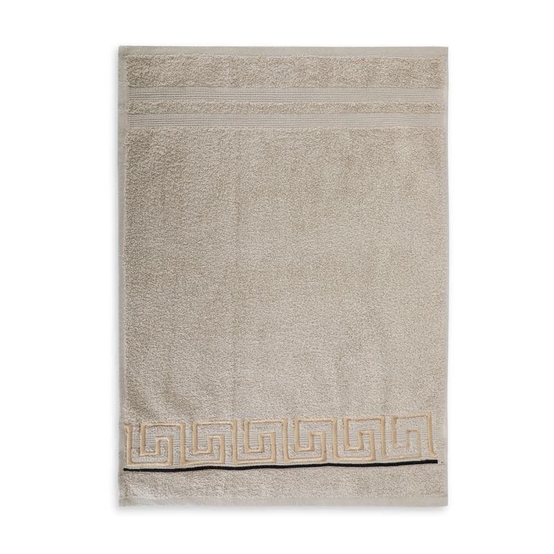 Buy Greek Key Towel (Beige) - Set Of Eight Towel Sets from Vaaree