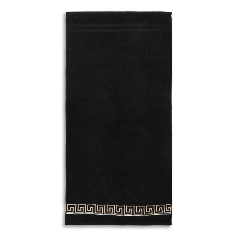 Buy Greek Key Towel (Black) - Four Piece Set Towel Sets from Vaaree