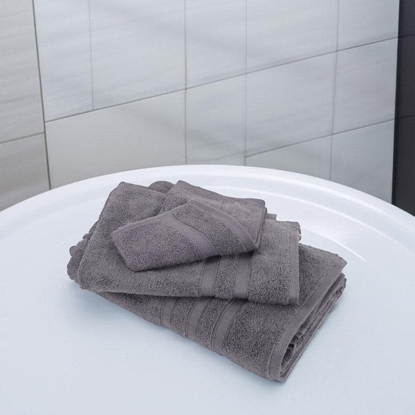 Buy Towel Sets - Hydro Glee Towel (Grey) - Set Of Three at Vaaree online