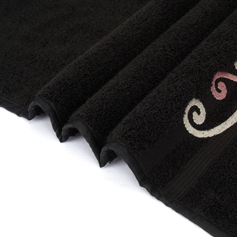 Buy Plush Wrap Towel (Black) - Set Of Four Towel Sets from Vaaree