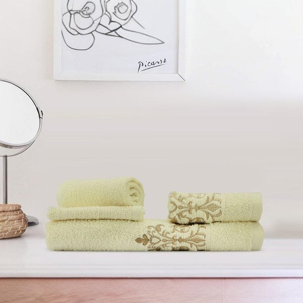 Buy Simora Towel (Ivory) - Set Of Four Towel Sets from Vaaree